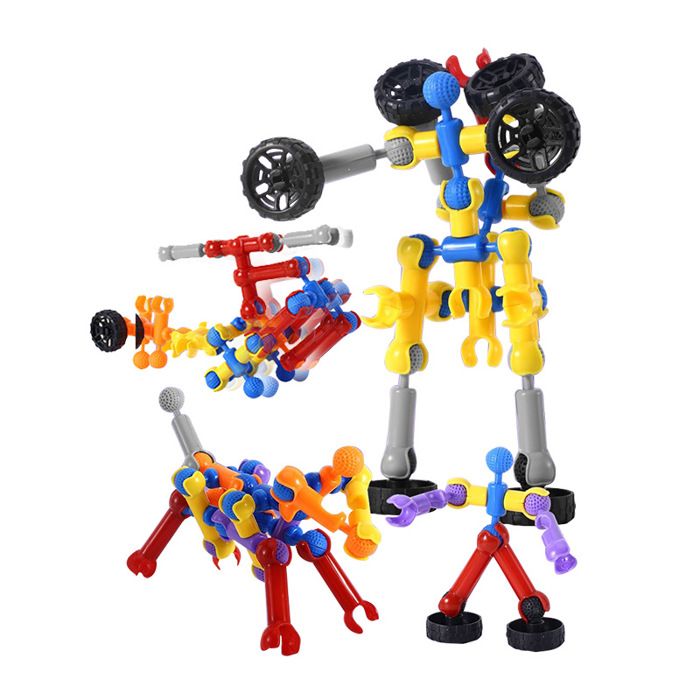 102 Pcs Jouets De Construction STEM pour Enfants Agés De 4 à 8AnsBlocs De Construction EducatifsKit De Construction Dingénierie