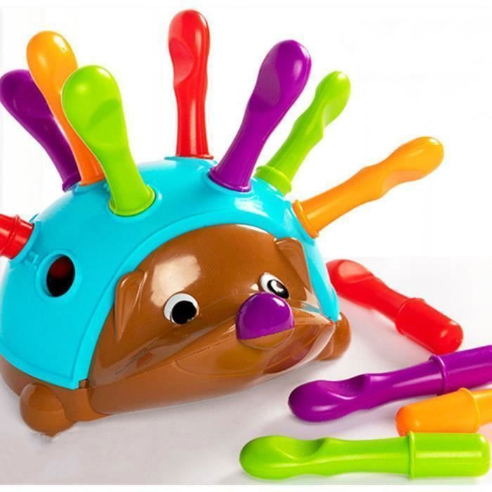 Jouets à partir de 1 ans Montessori Tri Jouet Motricité Bébé Jouet LHérisson Jouet Educatif Cadeau pour Bébé et Garçon fille