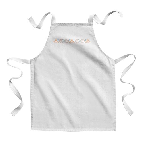 Fabulous Tablier Enfant Cuisine Poussin Imprimé Style Point de Croix - Qualité Premium 100% Coton