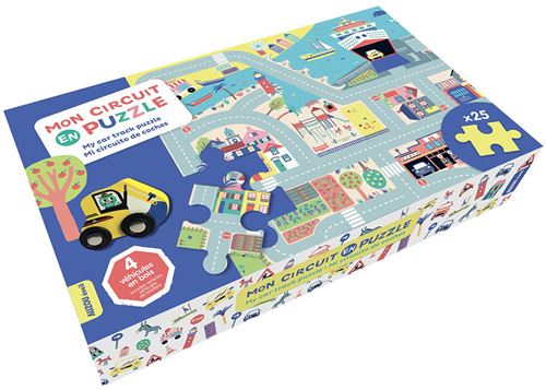 Grand Puzzle Auzou Mon circuit de voitures en puzzle
