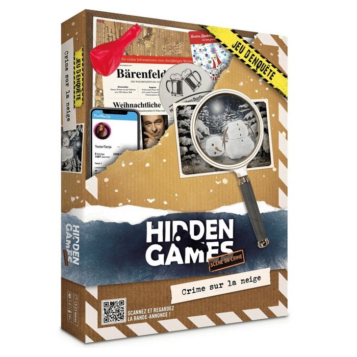 Jeu denquête - HIDDEN GAMES - HICR1552025 - Crime sur la neige - 1 joueur ou plus - 135 min