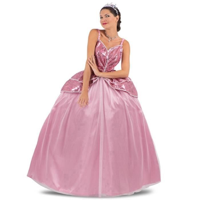 Déguisement - Princesse Rose - Luxe - Femme - Carnaval - 18 ans et plus