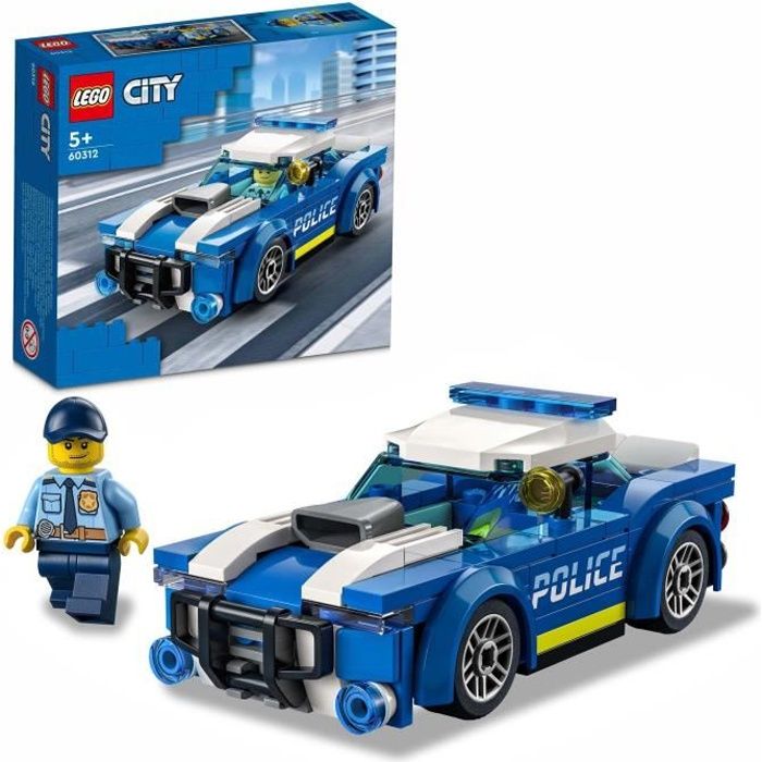 LEGO® 60312 City La Voiture de Police Jouet pour Enfants dès 5 ans avec Minifigure Officier Idée de Cadeau Série Aventures