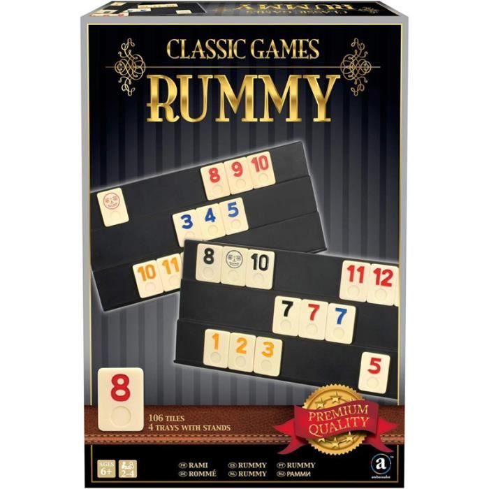 Rummy Classic - Jeu de société familial de réflexion 2-4 joueurs dès 8 ans