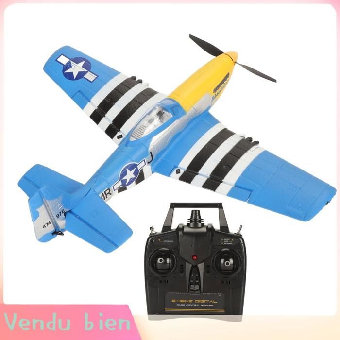 Garosa avion jouet RC Avion RC 2 4 GHz Avion télécommandé EPP avec Assistance au Contrôle de Vol à 3 Niveaux et optique moteur