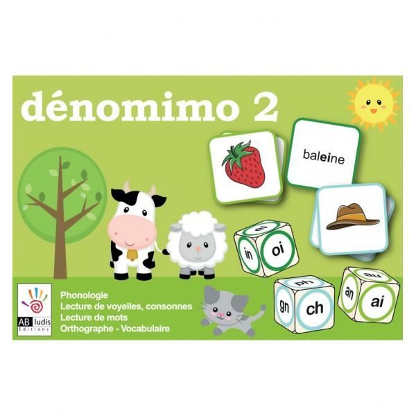 Jeu éducatif - Dénomimo 2 - Phonologie - Orthographe - Lecture - Mixte - 6 ans