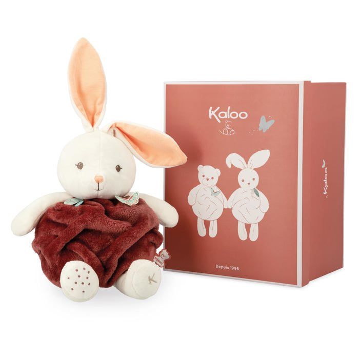 Peluche - Kaloo - K214003 - Lapin ultra-moelleux - Stimule les sens - Cadeau de naissance idéal