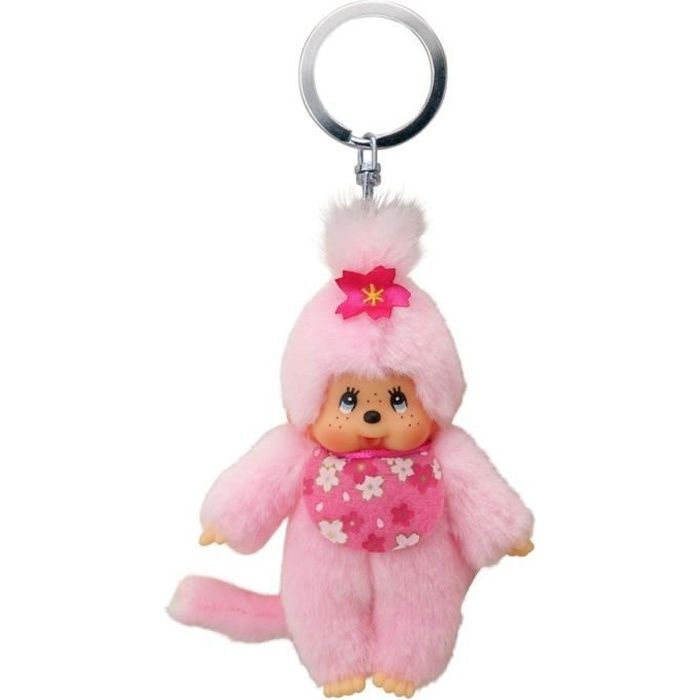Porte-clés - Sekiguchi - Monchhichi - Fille - 10 cm - Rose - 24 mois et plus