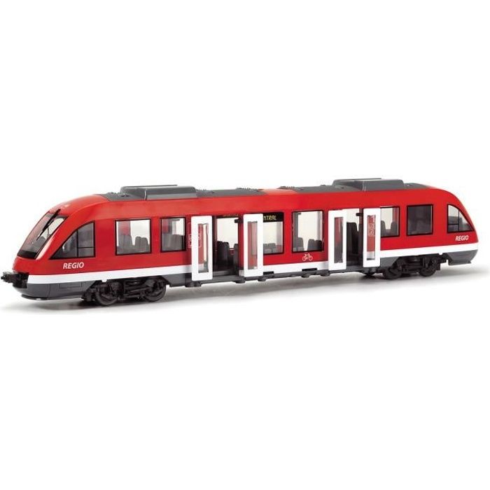 Train miniature - DICKIE - City Train - Roulement Intérieur - Portes et toit ouvrables