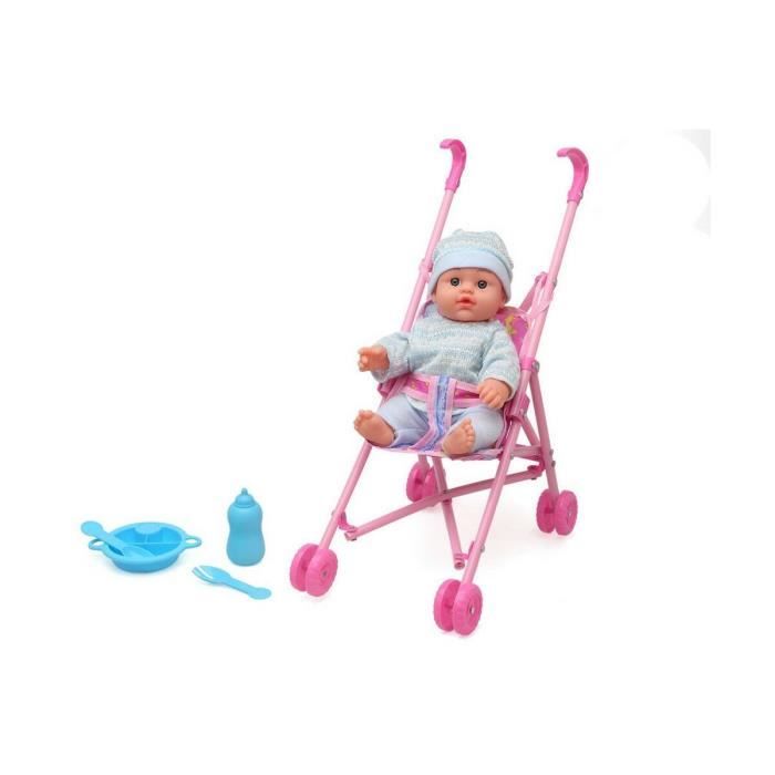 Poupée Bébé Loving Baby rose — avec son et accessoires
