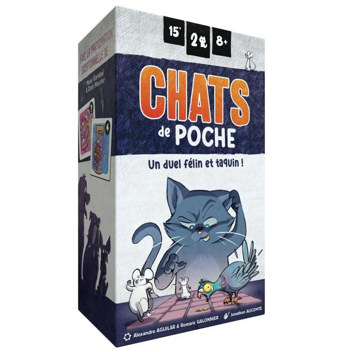 Jeu de société - BLACKROCK - Chats de Poche - Jeu de stratégie - 2 joueurs - Intérieur