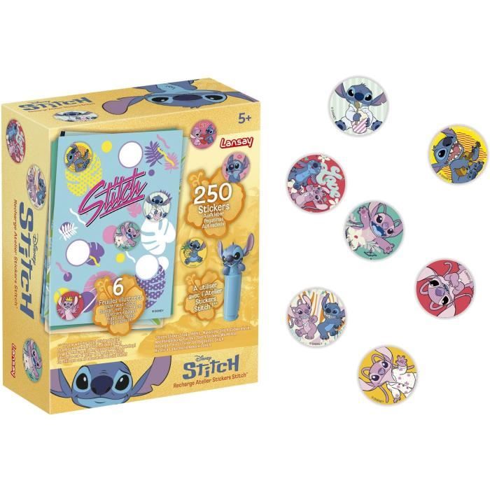 Recharge stickers - LANSAY - STITCH - 250 stickers - Dès 5 ans