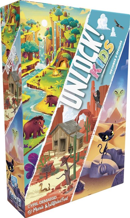 Jeu d'escape game Asmodee Unlock Kids Histoires d’époques