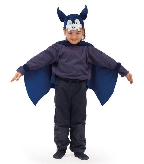 Trudi - 19263 - set déguisement chauve-souris 3 à 5 ans (tête  ailes)