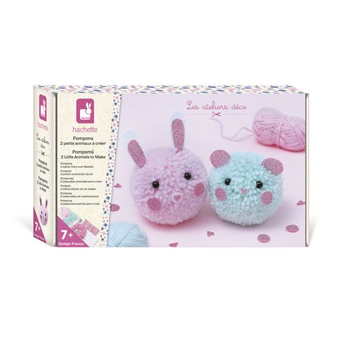 Jeu créatif Janod Pompons 2 Petits Animaux à Créer