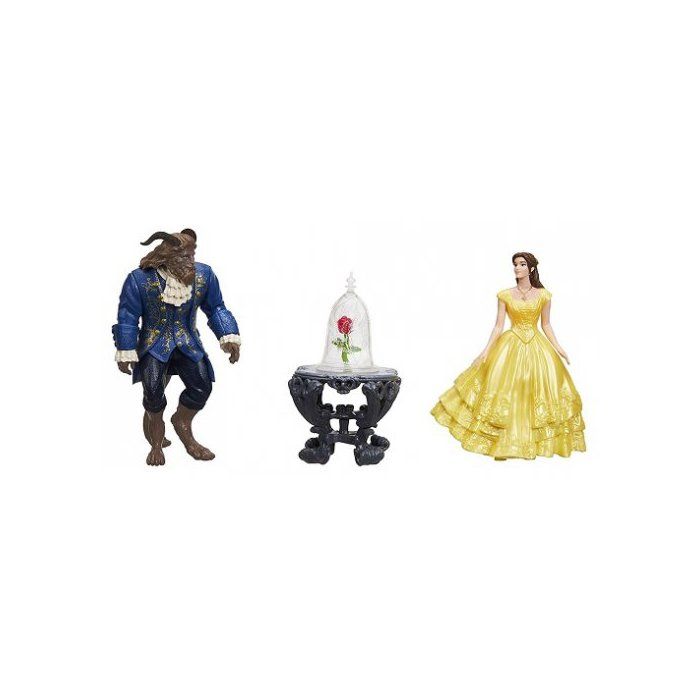 Coffret La Belle et la Bete : Scène de la rose enchantee -  Mini-poupees Figurines Disney