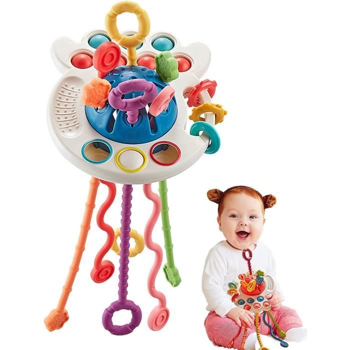 Jouet Montessori 1 an - Educatif - Dentition Bébé - Bleu