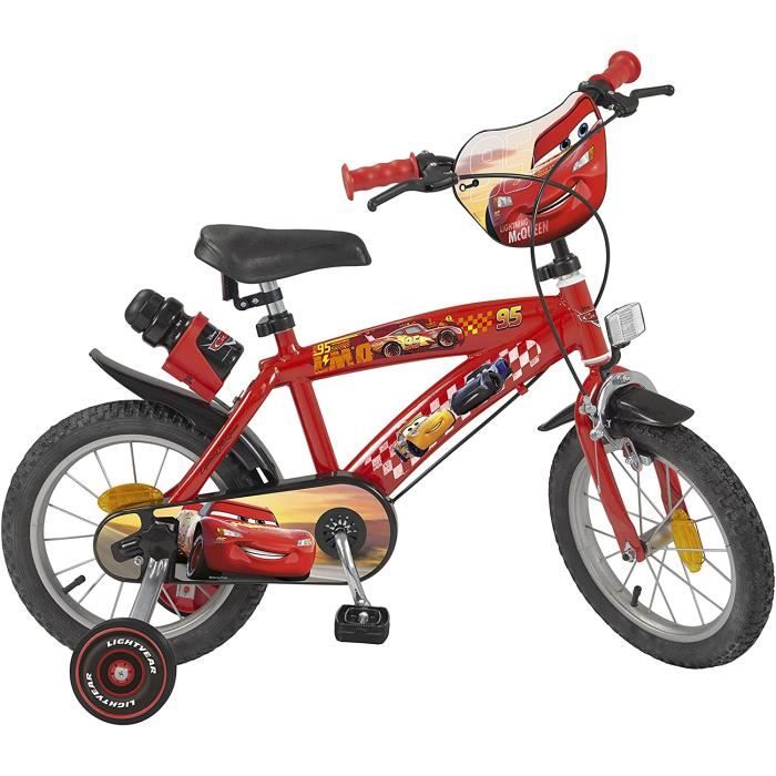 Tricycle - Toims - Cars - 14 pouces - 3-5 ans - Rouge