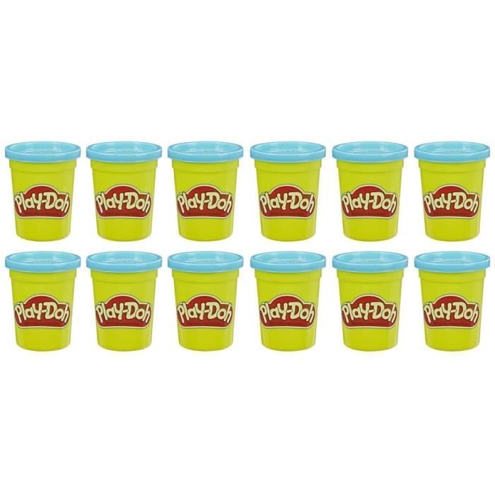 PLAY-DOH - 12 Pots Bleu - Pâte à modeler