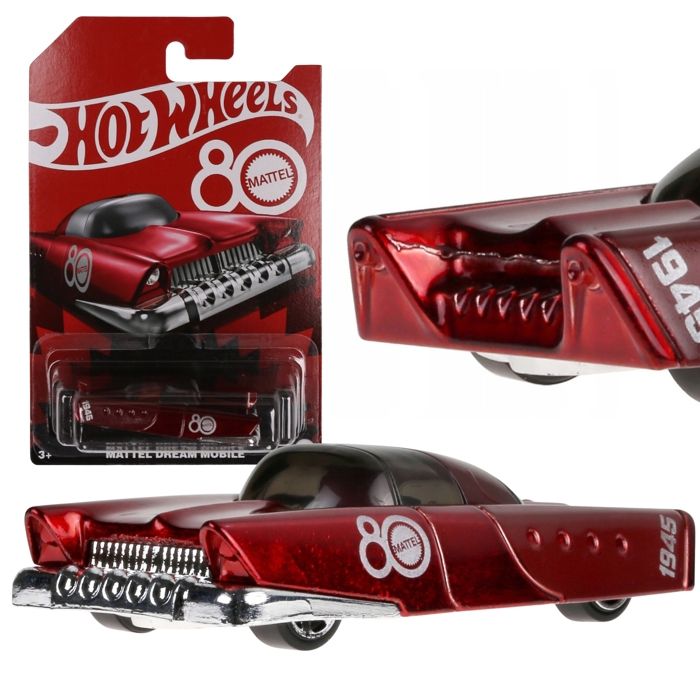Hot Wheels Mattel 80e anniversaire de Dream Mobile Voiture miniature anniversaire à léchelle 1:64 voiture rétro JGF64