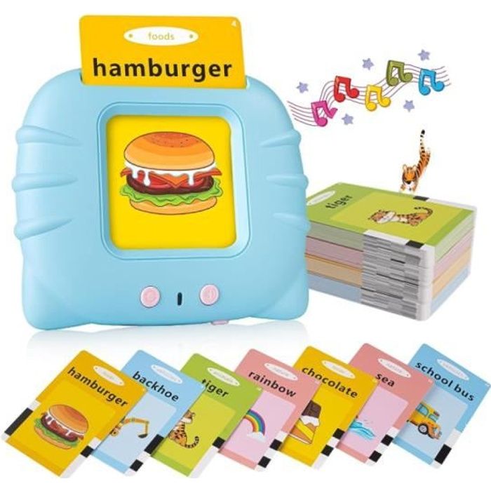 Jouets Éducatifs - Cartes Flash Parlantes - 112 Feuilles - Cadeau pour Enfants - Apprentissage Amusant - Mixte