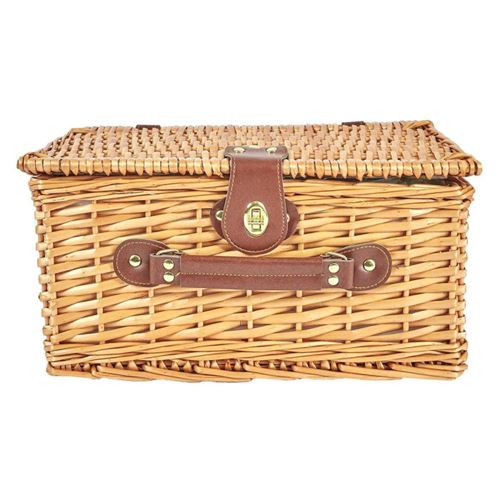 Panier de Pique Nique "4 Personnes" 38cm Marron