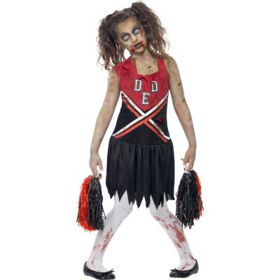 Déguisement zombie pompom girl fille Halloween 7 à 9 ans