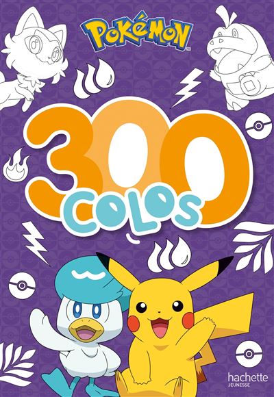 Pokémon - 300 colos Livre de coloriages - Hachette Jeunesse