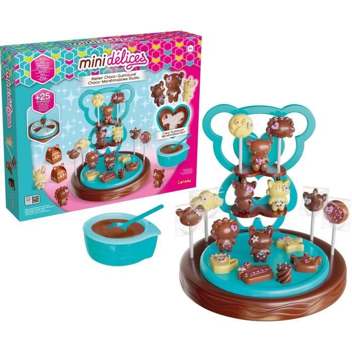 Jeu créatif - LANSAY - Atelier Choco-guimauve - Dès 6 ans - Chocolat et guimauve - Inclus moules et pinceau
