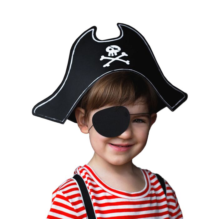 Chapeau de pirate et cache œil enfant