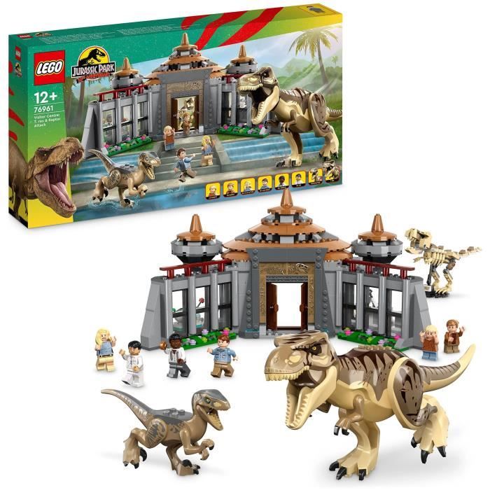 LEGO® Jurassic Park 76961 Le Centre des Visiteurs : l’Attaque du T. Rex et du Vélociraptor Jouet