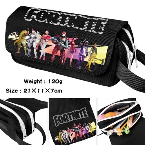 Trousse à crayon Fortnite Noir 21x11x7cm