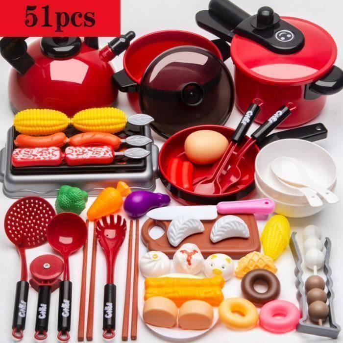 Ustensiles de Cuisine EnfantEnsemble de cuissonJouet Cuisine Dinette Fruit Plastique EnfantAccessoire Cuisine Dinette-ECTEATOY