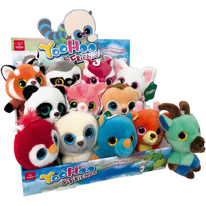 Peluches pour animaux - LASCAR - Yoohoo - 14 cm - Multicolore - Pelage doux hypoallergénique