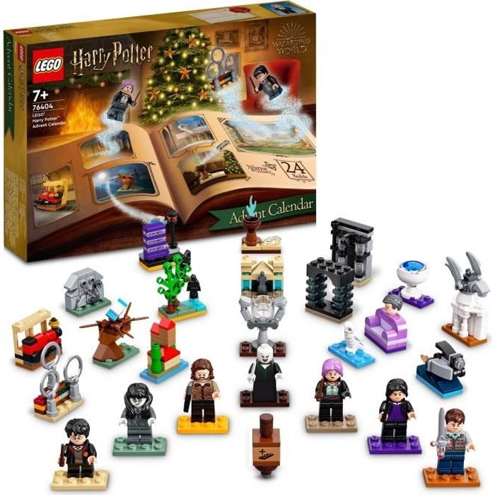 LEGO Harry Potter 76404 Le Calendrier de l’Avent 2022 24 Mini-Jouets avec Jeu de Société