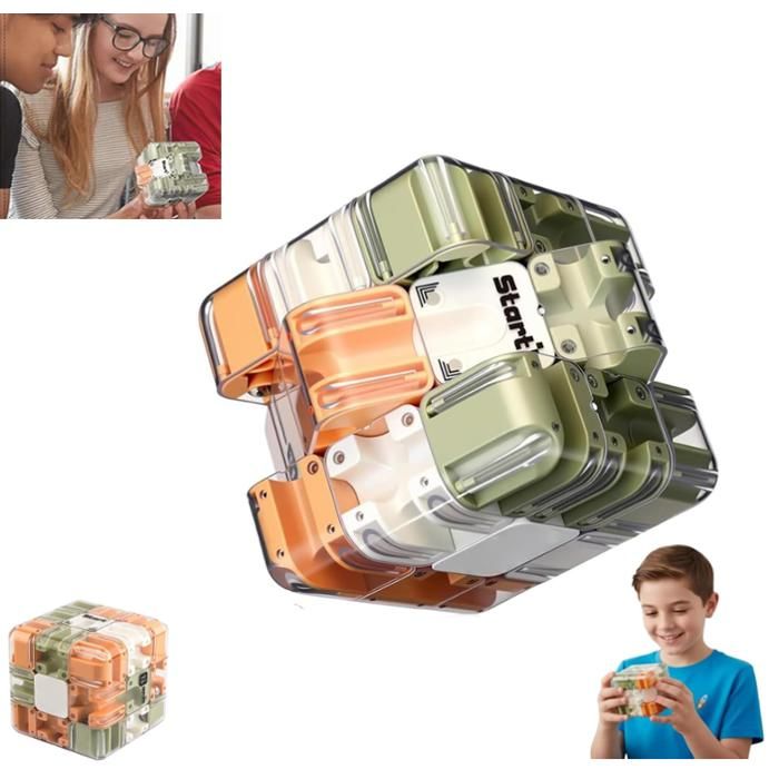 CUBE Large Labyrinth 3D Puzzles Maze CubeJouet de Labyrinthe de Cube2 en 1 Labyrinthe à Billes Cube JouetJeux Puzzle Labyrinthe
