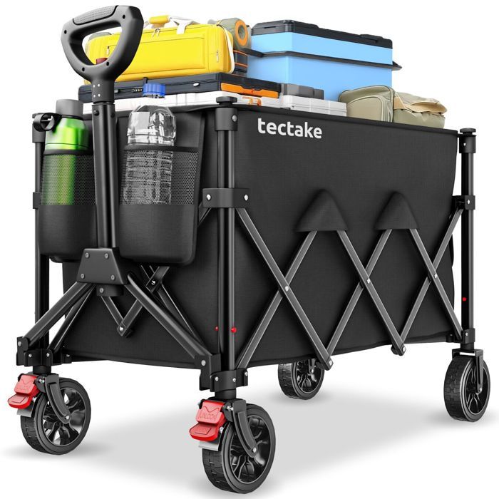 Chariot - TECTAKE - Sac de transport ROLLRIDER pliable avec poignée télescopique et roues profilées 51 x 95 x 89 cm - 150L