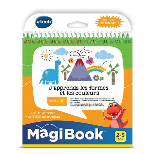 VTECH - Livre Interactif Magibook - J'Apprends Les Formes Et Les Couleurs