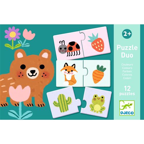 Puzzles Duo Djeco Couleurs 24 pièces