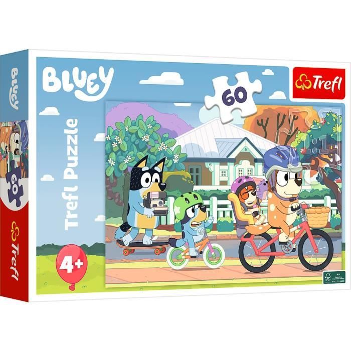Puzzle Bluey - TREFL - 60 pièces - Coloré - Enfant - Dessins animés et BD