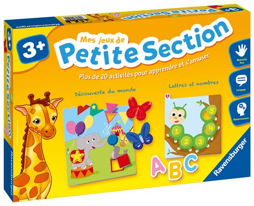 Mes jeux de petite section - Coffret complet éducatif - 20 activités programme 1e année maternelle - Ravensburger - Dès 3 ans