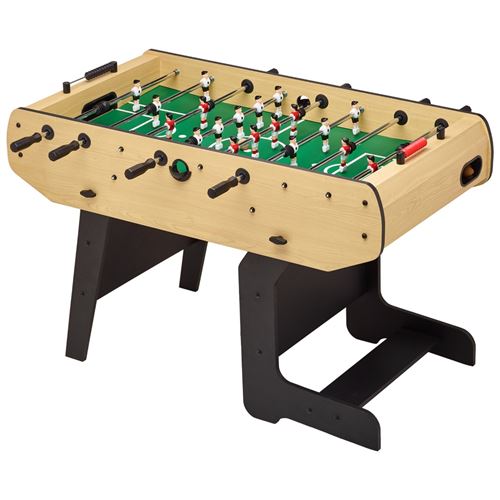 Baby foot pliable   Barres télescopiques   Robuste   2 à 4 joueurs   3 Balles liège inclues