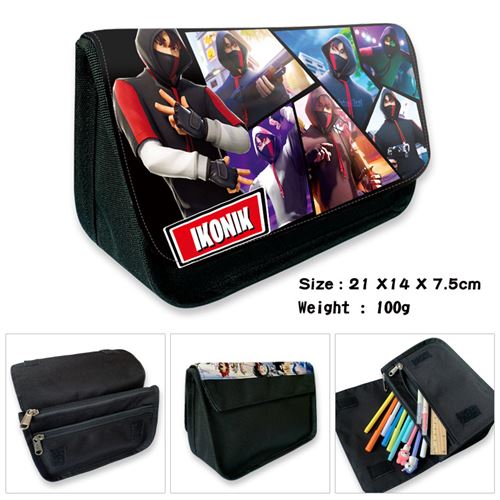 Trousse à crayon Fortnite Noir 21x14x7.5cm