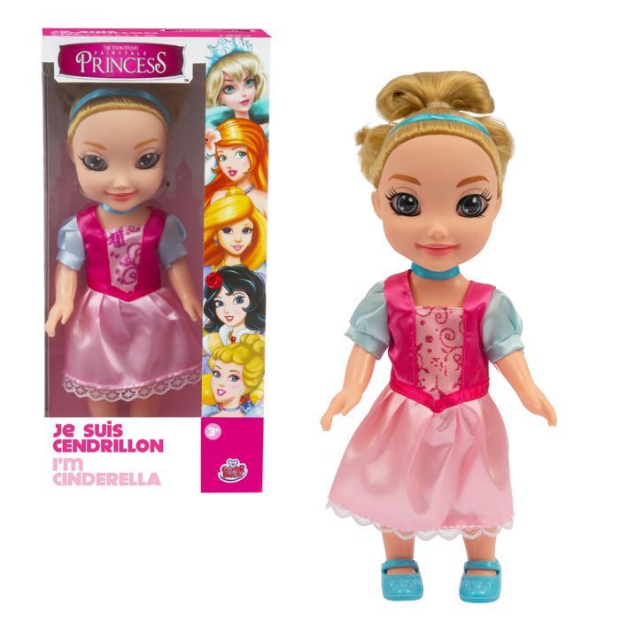 Fairytale Princess Poupée 25 cm Accessoires inclus Modèle Cendrillon Dès 3 ans FAT003