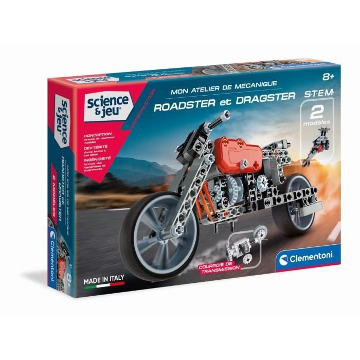Clementoni - Mon atelier de mécanique - Roadster et Dragster