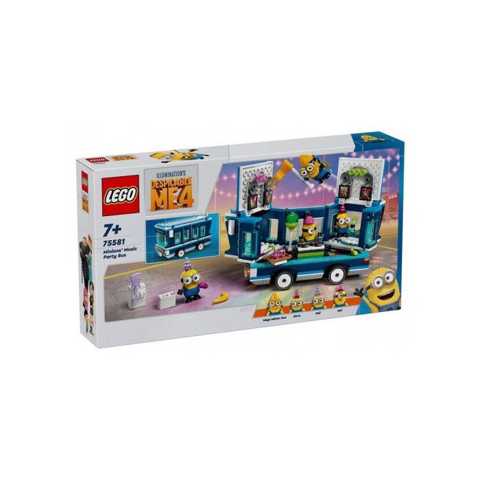 Jouet de construction - LEGO - 75581 - Disco-Bus des Minions - À partir de 7 ans - 100 pièces minimum