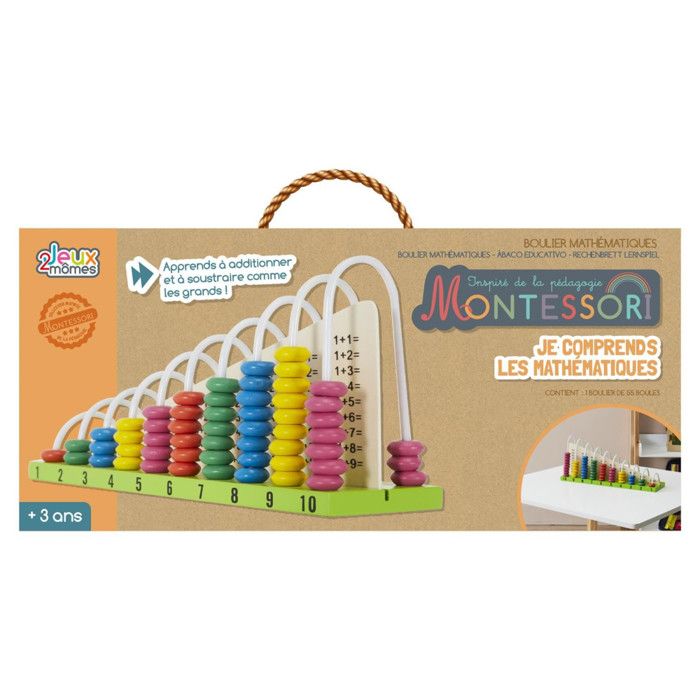 Boulier Je Comprends les Maths 30cm Multicolore