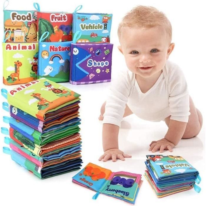 Jouet Educatif déveil bébé 6 PCS Jouets Pour Bebe 0 3 6 12 MoisCadeau Anniversaire