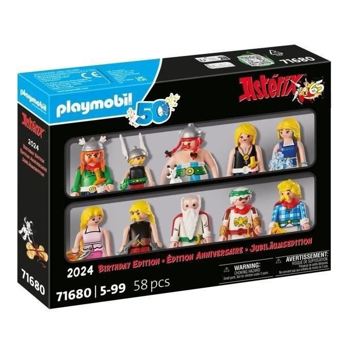 PLAYMOBIL 71680 Astérix César et les irréductibles Gaulois coffret  spécial 10 personnages dAstérix Dès 5 ans