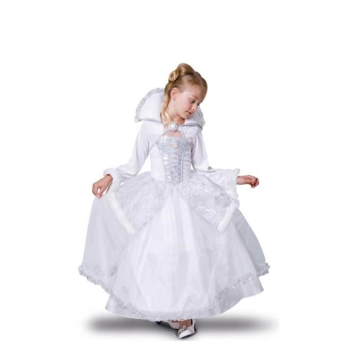 Déguisement Reine des Neiges - DisfraZZes - Snow Queen pour fille - Blanc - Intérieur - 3 ans et plus